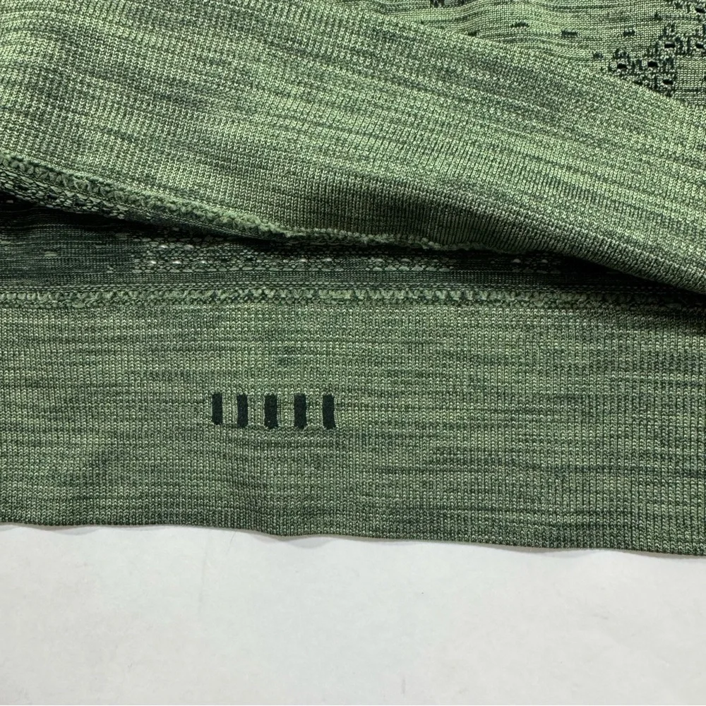 Lululemon Dot Scape Rainforest Green Swiftly Breathe Long Sleeve Shirt